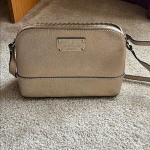 Kate Spade Gold leather Wellesley Hanna  Crossbody Bag